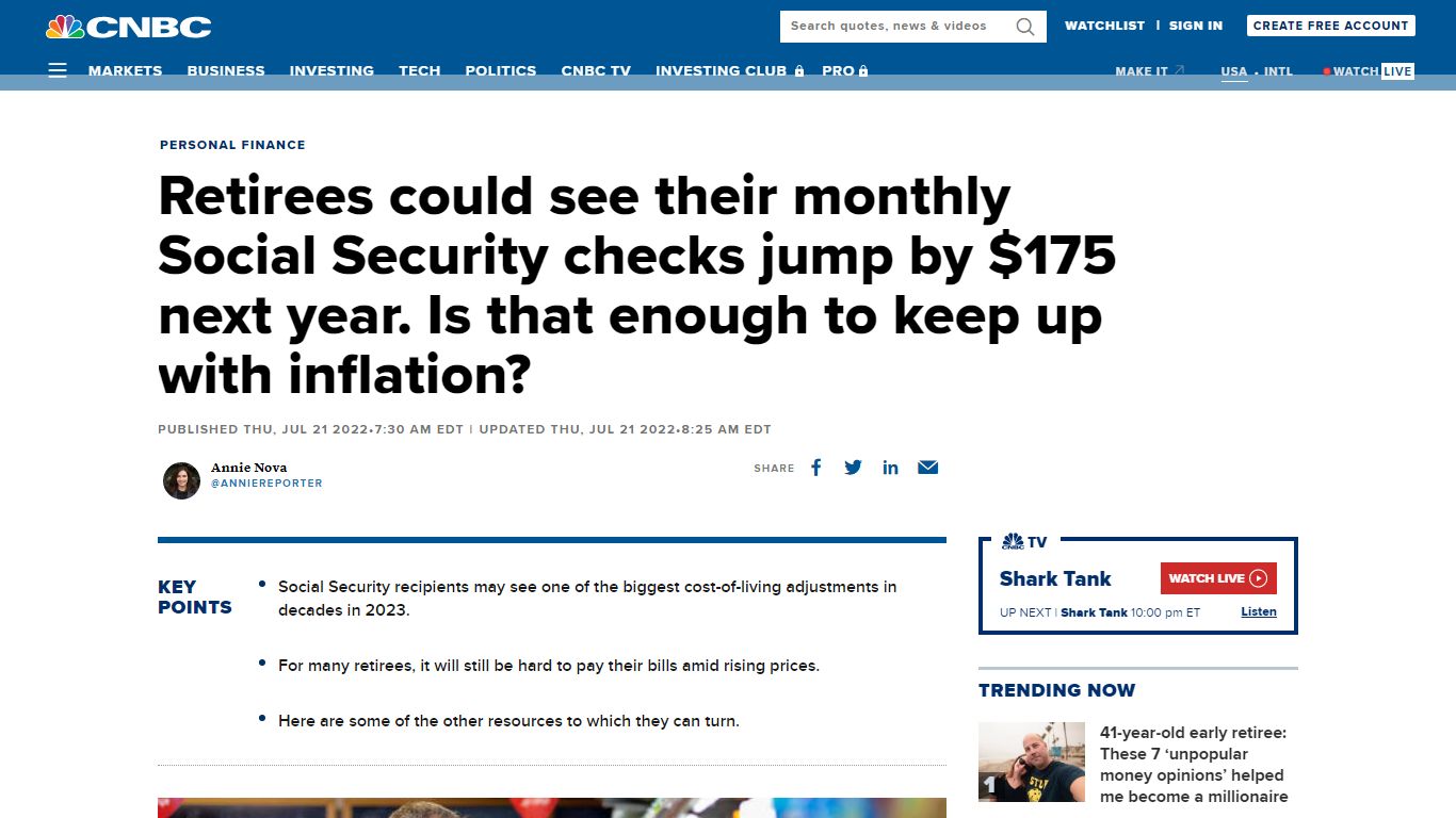 Your Social Security check could jump $175 next year. Is that enough?